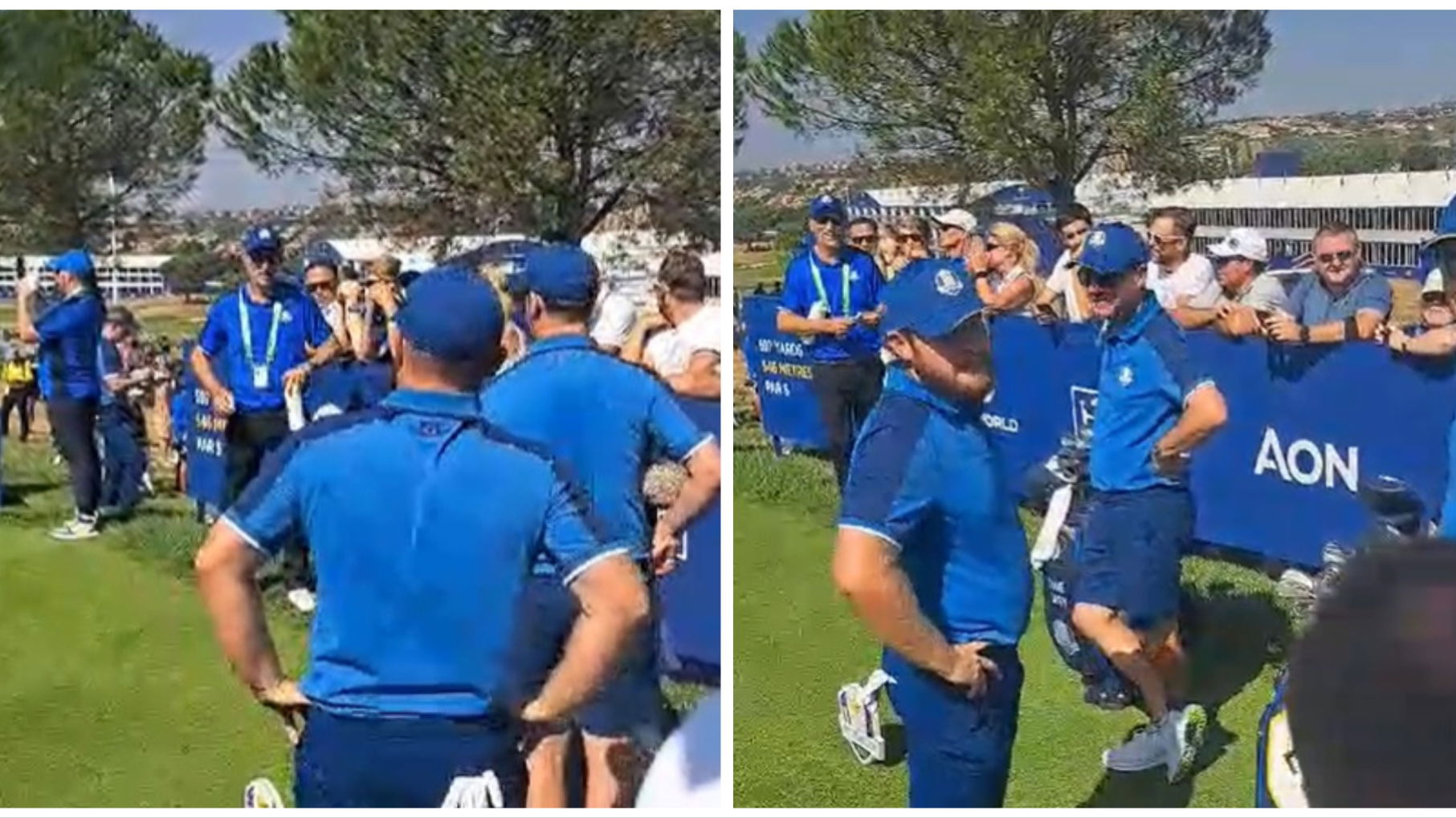Ryder Cup fan to Tyrrell Hatton: "Can you sign your beautiful face please?"
